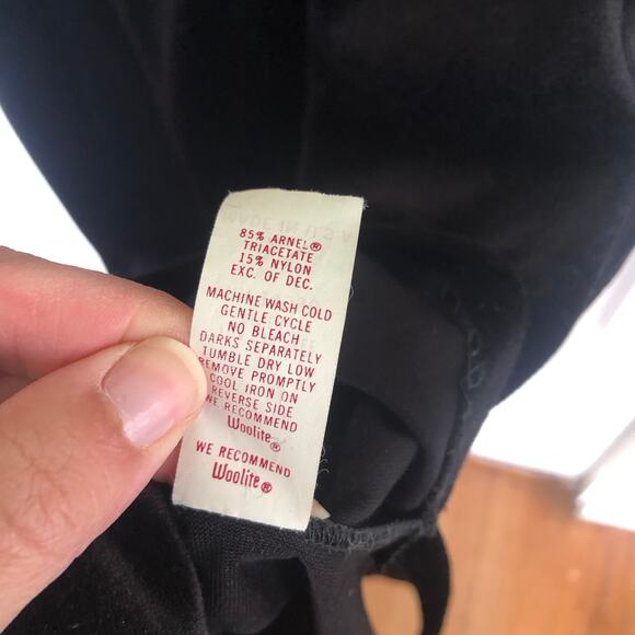 VTG 60s Kayser Velour Maxi Lounge Dress Nightgown Petite USA Gothic Vampirecore - Picture 10 of 13